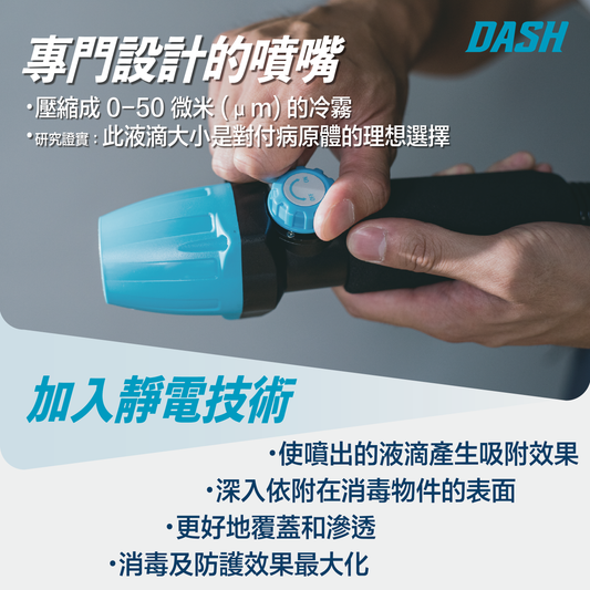 DASH DFB04.01 專業背包噴霧器和消毒機